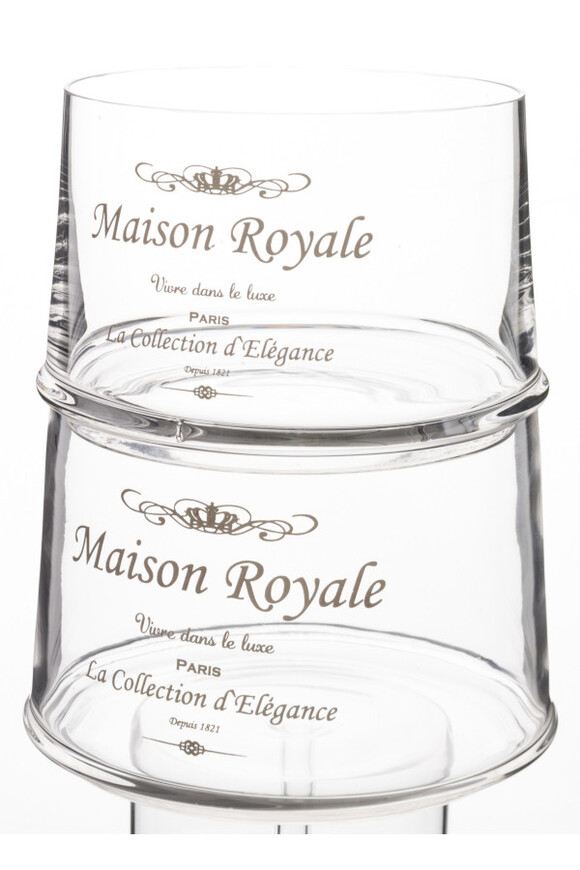 Maison Royale B, bomboniera szklana, komplet 3 pojemników