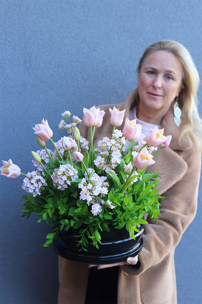 Premium Spring Pink, komplet dekoracji nagrobnych