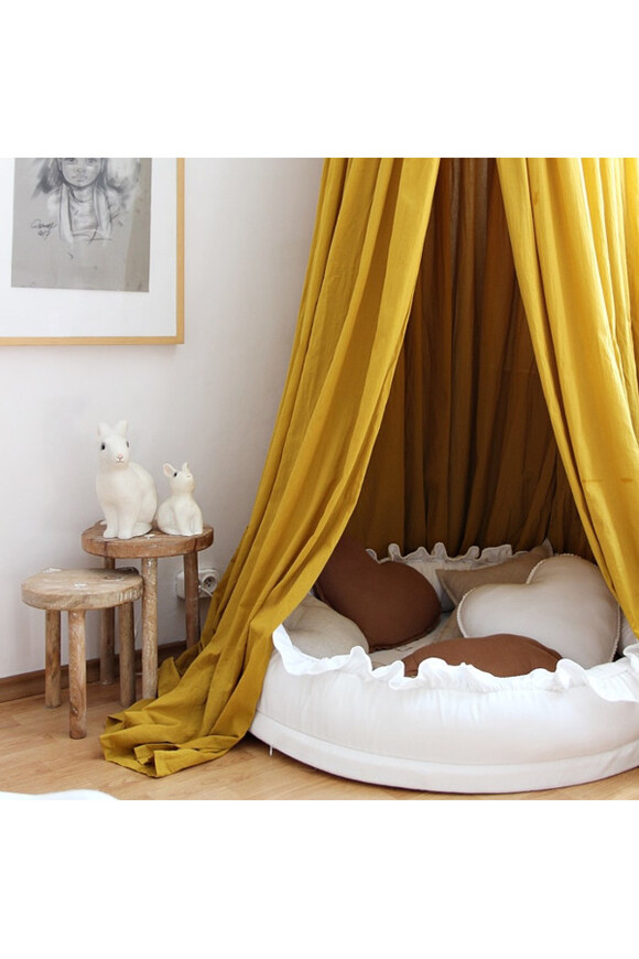 Heart Pillow, lniana poduszka w kształcie serca