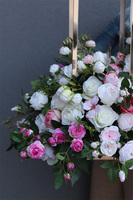 Angelo Garden Delicja, lampion nagrobny z kwiatami