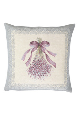 Lawenda, poszewka gobelinowa dwustronna, 45x45cm