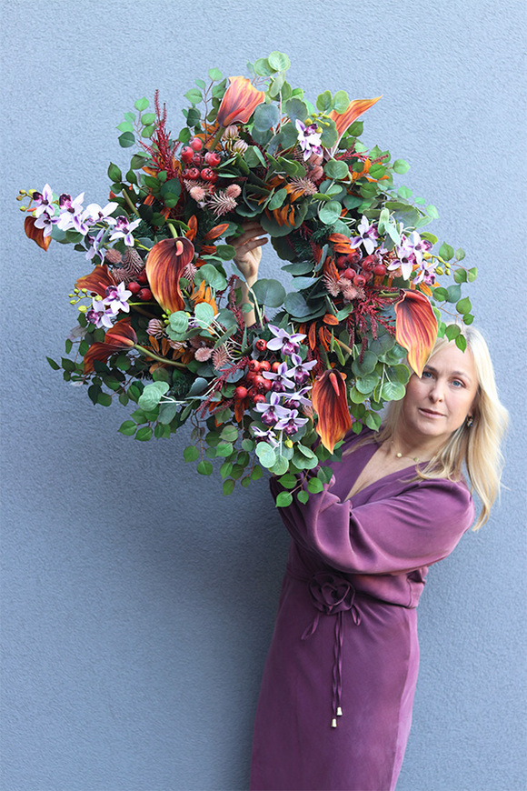 OD RĘKI Kalle Miedziane, wieniec / wiązanka pogrzebowa, śr.8