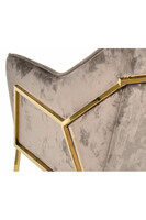 Glamour Mokka, fotel welurowy