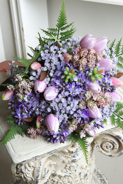 OD RĘKI Fioletowa Nadzieja, bukiet do wazonu, dł.38cm