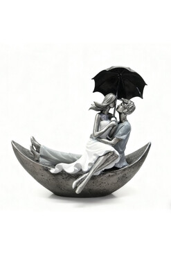 dekoracyjna figurka, Zakochani w Łodzi, wys.17.5cm