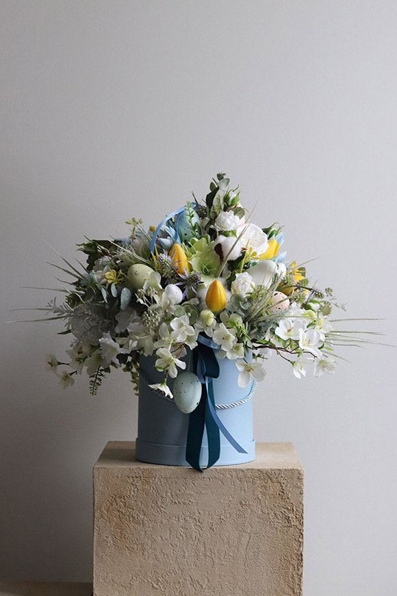 Blue Easter, flowerbox wielkanocny