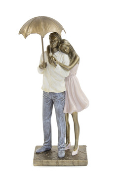 Love, figurka Para Zakochanych pod Parasolem I, wys.29.5cm 
