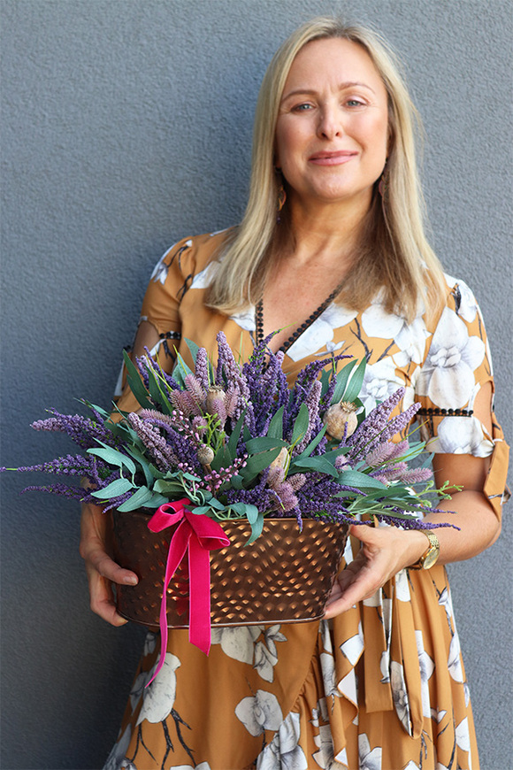 Wrzosowisko Mix, kompozycja kwiatowa w donicy