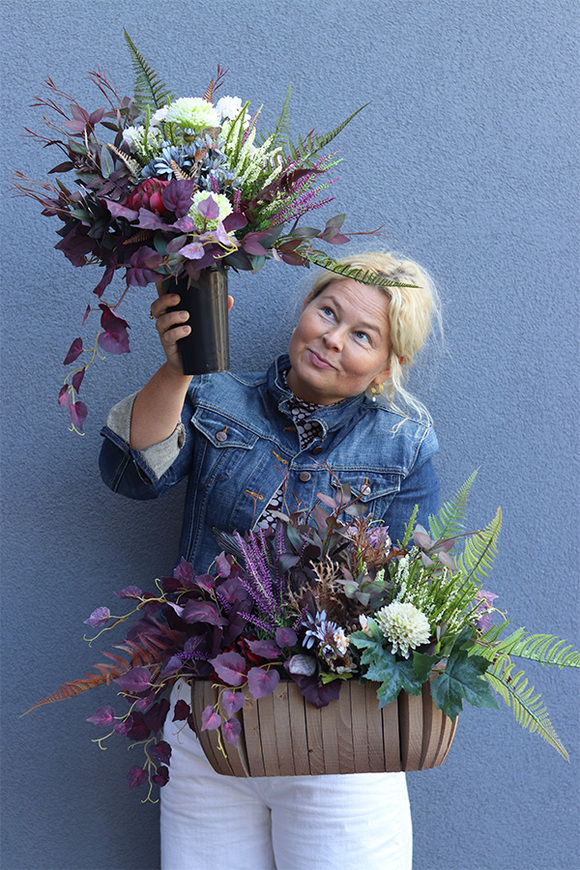 Merie, bukiet nagrobny we wkładzie