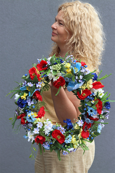  Lato na Mazowszu, wianek dekoracyjny na drzwi