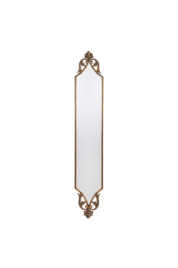 lustro w metalowej ramie
