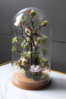 Meria, kompozycja kwiatowa pod kloszem