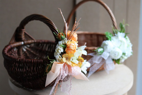 Mini Orange, dekorowany koszyczek wielkanocny, wys.19cm