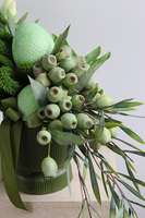 Green Eggs, stroik wielkanocny w zielonej tonacji, wym.33x80x24cm 