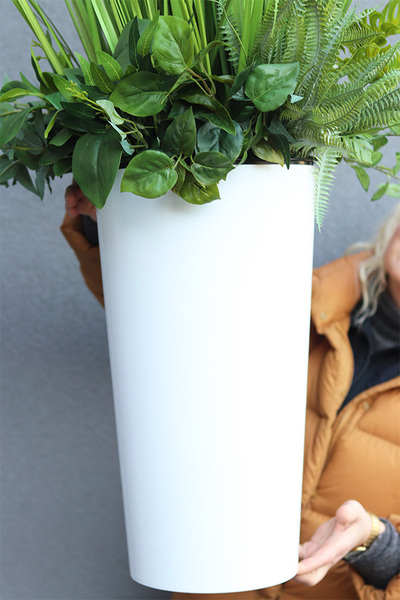 Grassa, kompozycja z traw w donicy