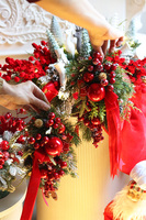 Red Dekorena Dzieciństwo, girlanda zimowa stroik na ścianę