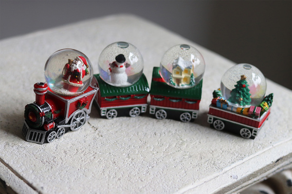 Świąteczna Lokomotywa, bożonarodzeniowe szklane kule