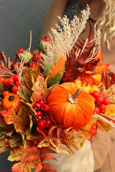 Moko Autumn S, welurowy flowerbox jesienny