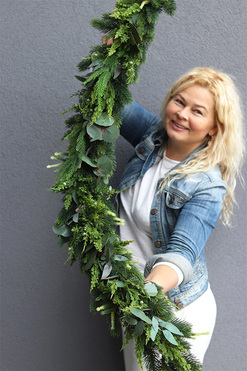 Green Decora, świąteczna girlanda na kominek, dł.100cm