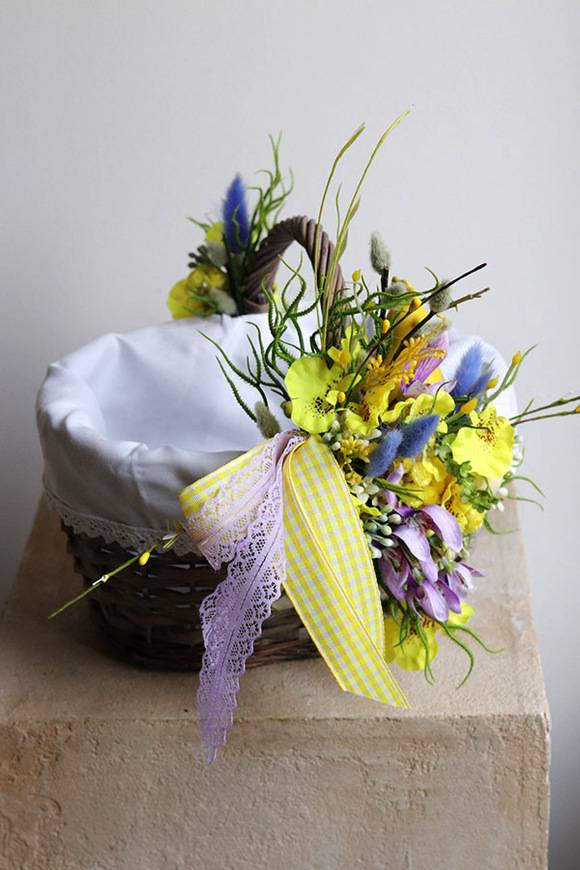 Miretta, dekorowany koszyczek wielkanocny