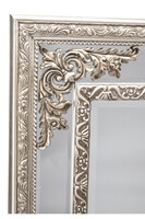 Ludmiła, lustro w barokowej ramie, białe złoto