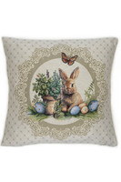 Bunny Palace, wielkanocna poszewka gobelinowa dwustronna