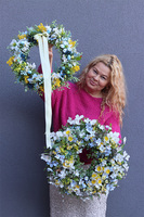 Wiosenna Bryza, dekoracyjny wianek na drzwi