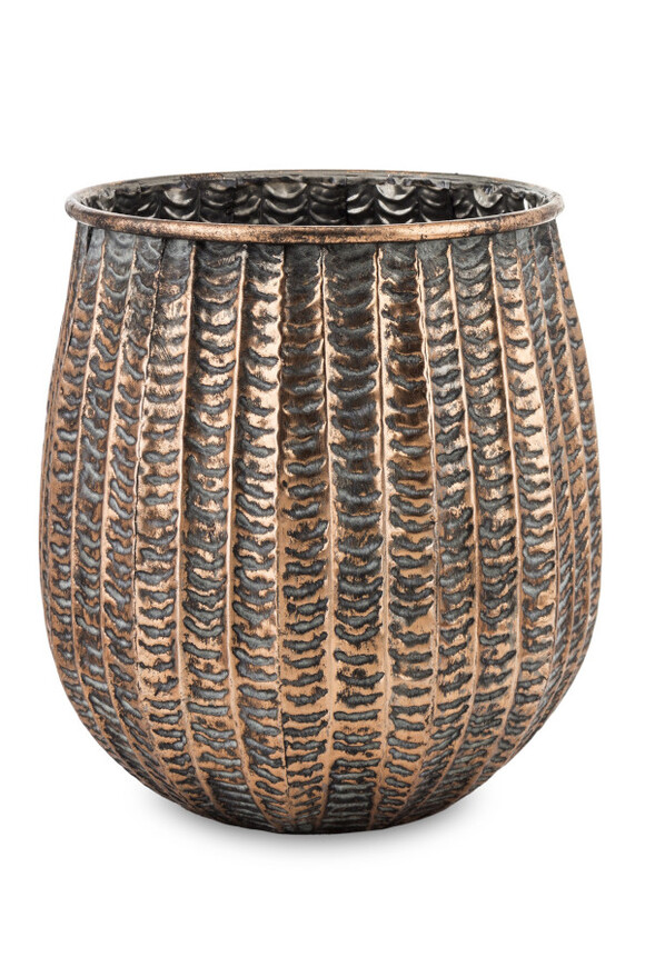 Mardin Copper A, metalowa donica, wym.31x25x25cm