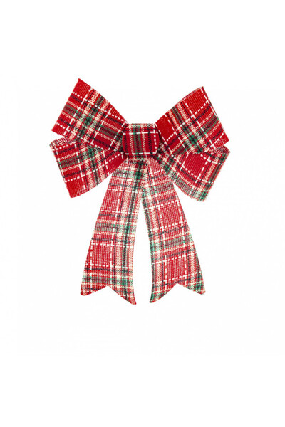 Tartan, kraciasta kokarda zawieszka