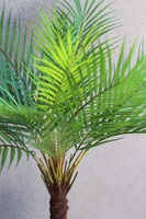 Exotica B, sztuczna palma w złotej donicy, wys.129cm