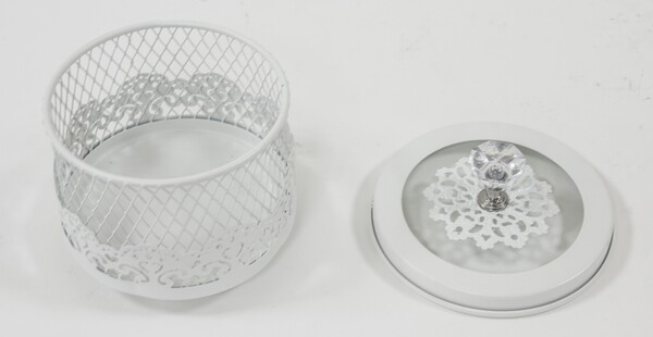 La Bella, dekoracyjny pojemnik / puzderko, wym.11x11x11cm