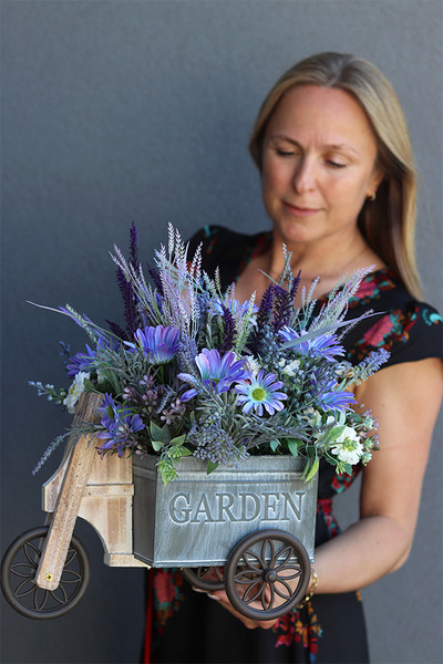 Bicycletta, rowerek kwiatowy / dekoracja, wym.35x45x23cm