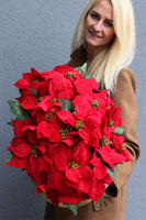 Gwiazda Betlejemska Złoto Deluxe, wysokiej jakości sztuczna roślina