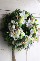 Saphiro, wielkanocny wianek z zajączkami, śr.25cm