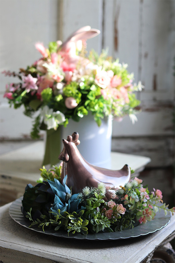 flowerbox wielkanocny, Rabbit, wys.36x30cm