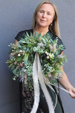 Boho Trendy 2, zielony wianek na drzwi, śr.40cm