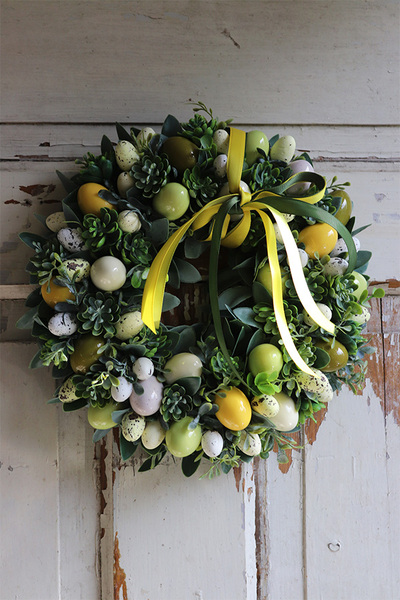 Terra, wielkanocny wianek z jajkami, śr.30cm 