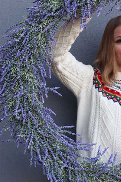 Lawenda Premium, wianek z lawendy