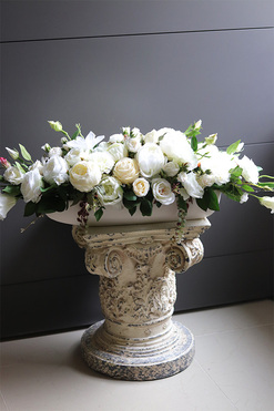 elegancka kompozycja kwiatowa Morsztynowo 2, dł.80cm