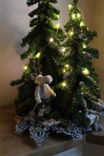 Scandi Trzy Choinki, świąteczna dekoracja LED