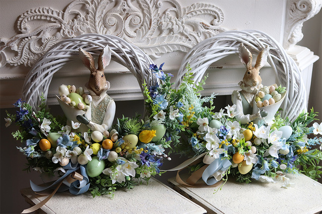 Silvietta B, wielkanocny wianek na drzwi