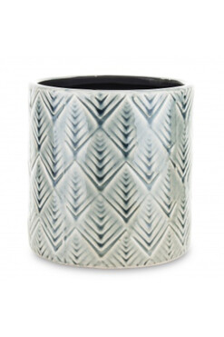 Heaven Deco B, ceramiczna osłonka, szkliwiona, wym.16x16x16cm