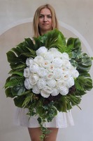 Culli Rose, kompozycja nagrobna w naczyniu