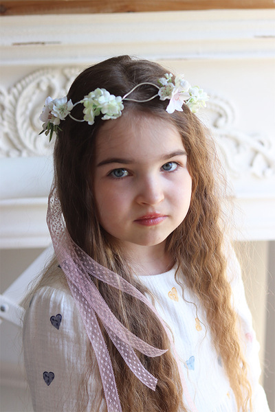 Subtelia, komunijny wianek na głowę, rozmiar uniwersalny