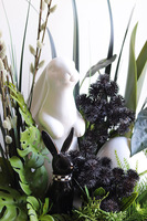 Bunny Black Easter, stroik wielkanocny z zajączkami