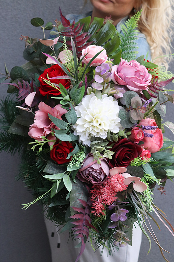 Mini Valentina, wiązanka nagrobna