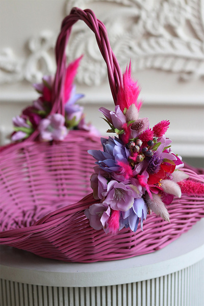 Sweet Pink Fuksja, koszyczek wielkanocny