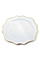 Blanche Gold Rev, biały podtalerz ze złotą krawędzią