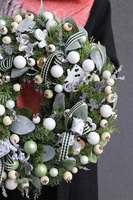 Zimowe Niebo, bogaty zimowy wianek, śr.38cm