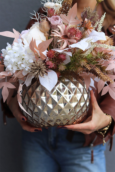 Sandy Fall, jesienna kompozycja w naczyniu